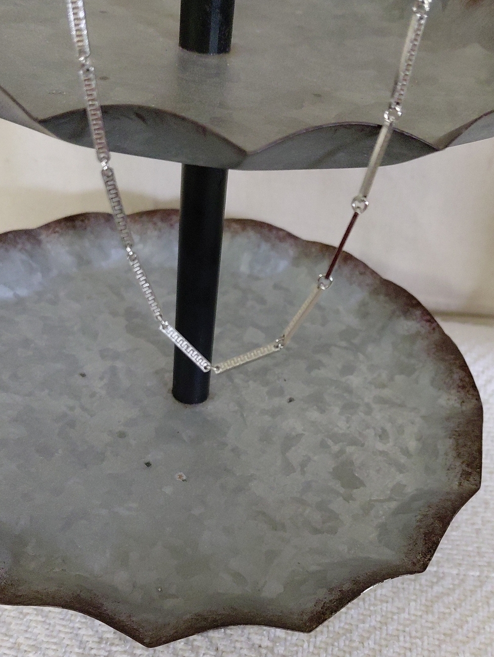 Sterling Bar Link Necklace